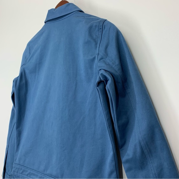 Zara Blue Button Down Long Sleeve Utility Mini Dress Fitted New Nwt Size XS - Picture 11 of 16